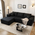 Modular Sectional Sofa with Ottoman, U-Shaped Deep Seat Couch for Living Room O870