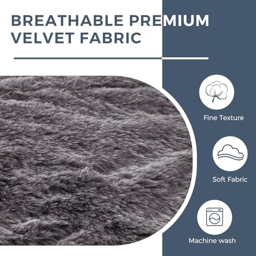 Giant Bean Bag Chair Bed for Adults, Convertible Floor Sofa Mattress R473823