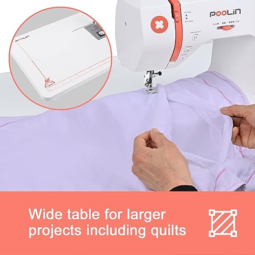 Self Threading Sewing Machine with Expansion Table and Accessories A4158