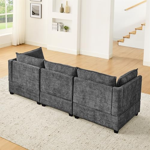 Modular Sectional Sofa with Ottoman, U-Shaped Lounge Couch H930