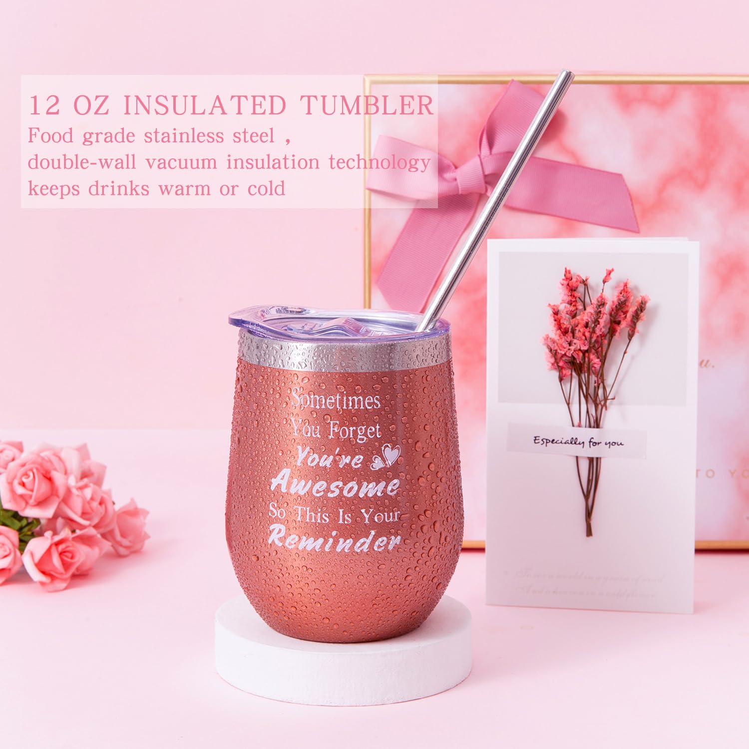 Pink Gift Box for Women Self Care Care Package D353