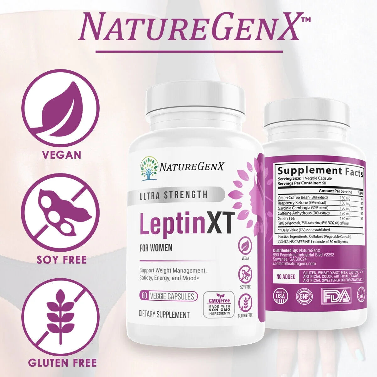 Leptin Supplement for Weight Loss, 60 Capsules Y18798