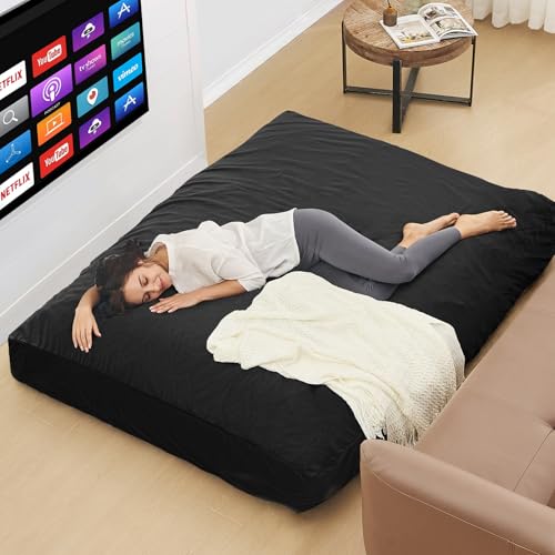 Giant Bean Bag Chair Convertible Bed with Microfiber Cover X2136