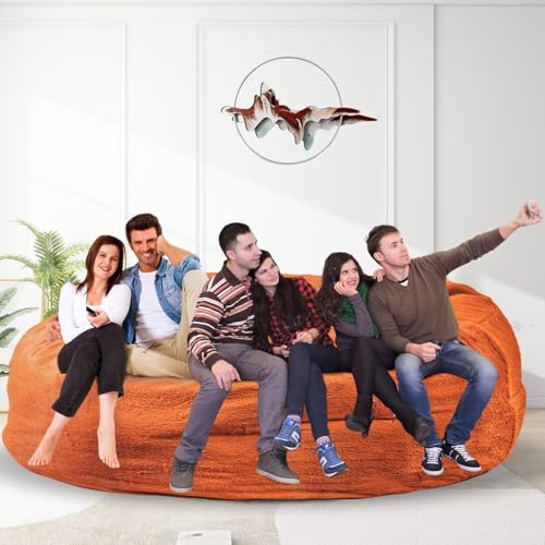 Bean Bag Chair for Adults 3FT, Soft Removable Cover, Light Gray X3039