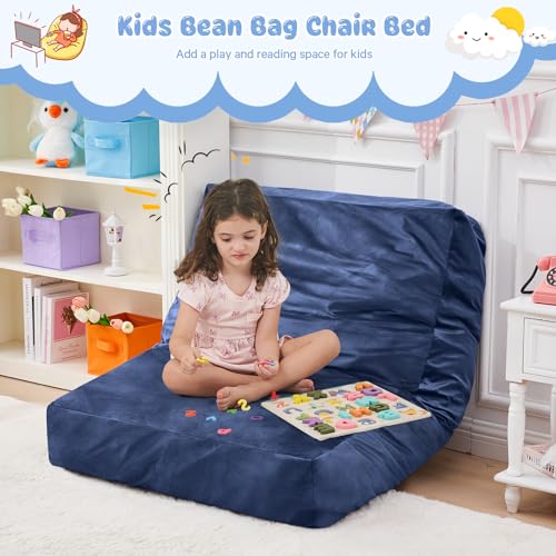 Giant Bean Bag Chair Convertible Bed with Microfiber Cover X2136