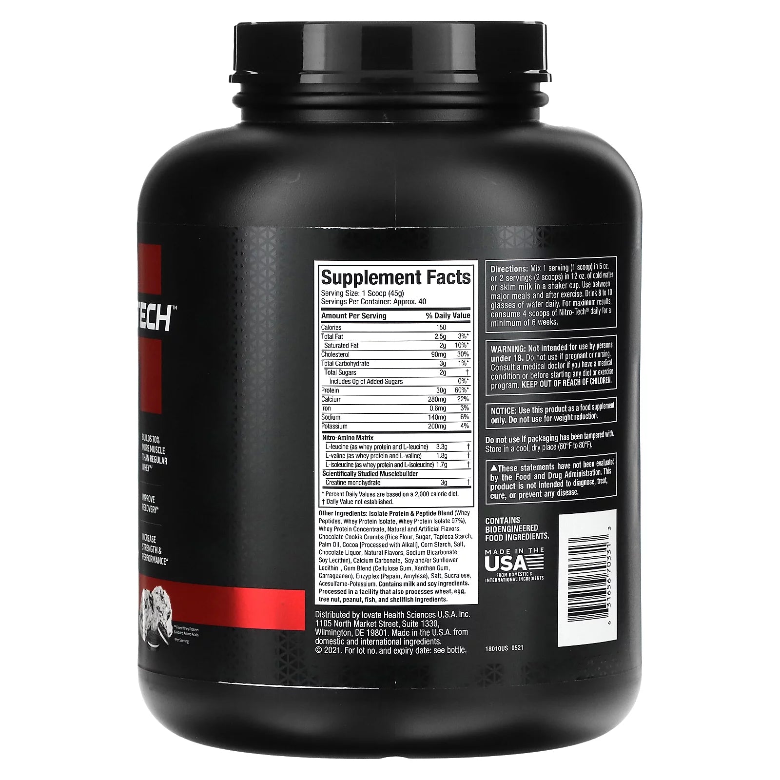 Whey Protein, Cookies and Cream, 4 lbs W7970