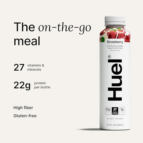 Chocolate Meal Replacement Drink, High Protein, Plant Based, 16.9 Fl Oz (12 Pack) T510