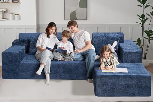 L-Shape Modular Sectional Sofa with Deep Seat, No Assembly Required C597556
