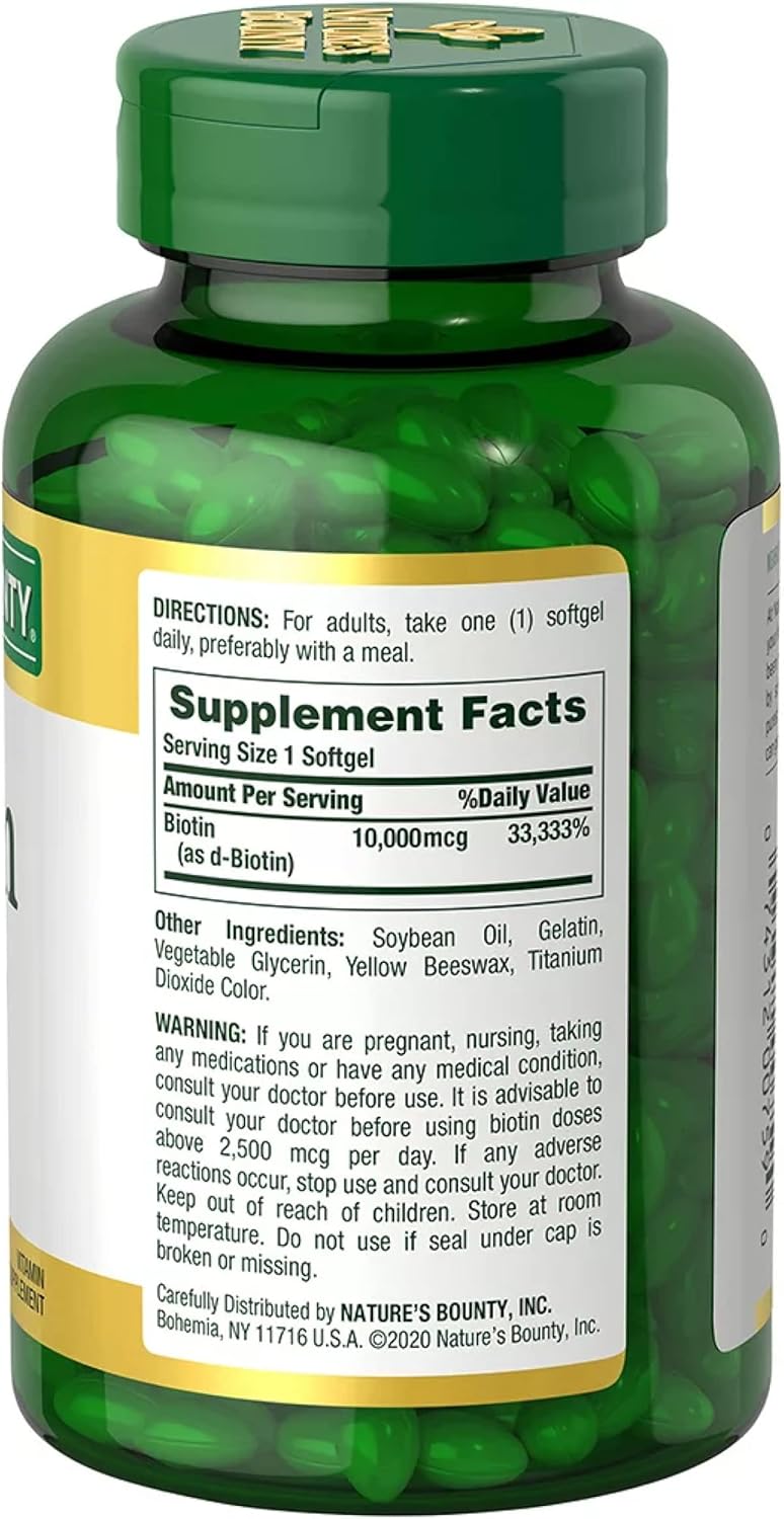 Biotin 10,000 mcg Rapid Release Softgels P874