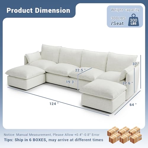 Modular Sectional Sofa, Waterproof Down Filled, Dark Gray C7587