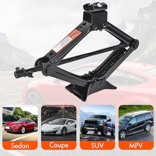Car Jack Kit 2 Ton with Lug Wrench Tire Changing Tool for Car SUV E194
