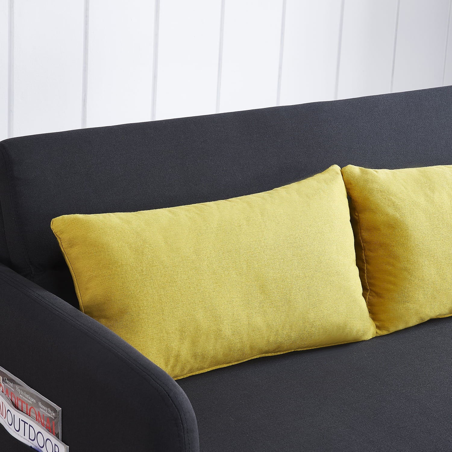 Velvet Convertible Loveseat Sleeper Sofa Bed with USB, 2 Seater Couch H870395