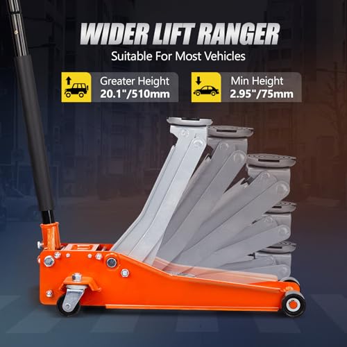 3 Ton Low Profile Floor Jack with Hydraulic Lift L3424