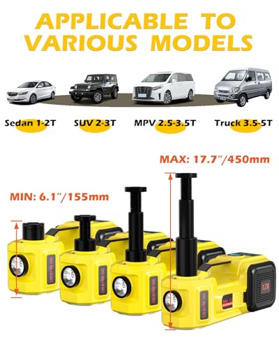 Car Jack 5 Ton 12V with Impact Wrench and LED Light H707