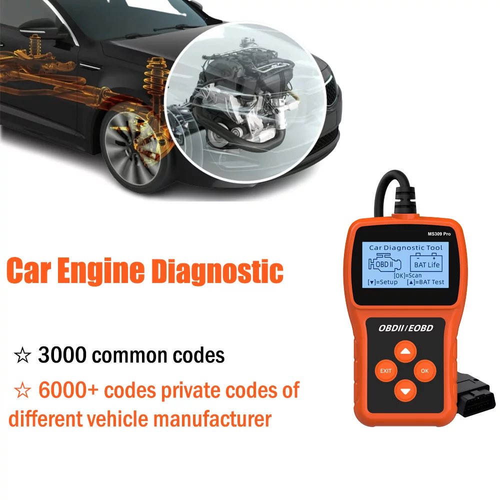 OBD2 Scanner Code Reader Car Diagnostic Tool M7282