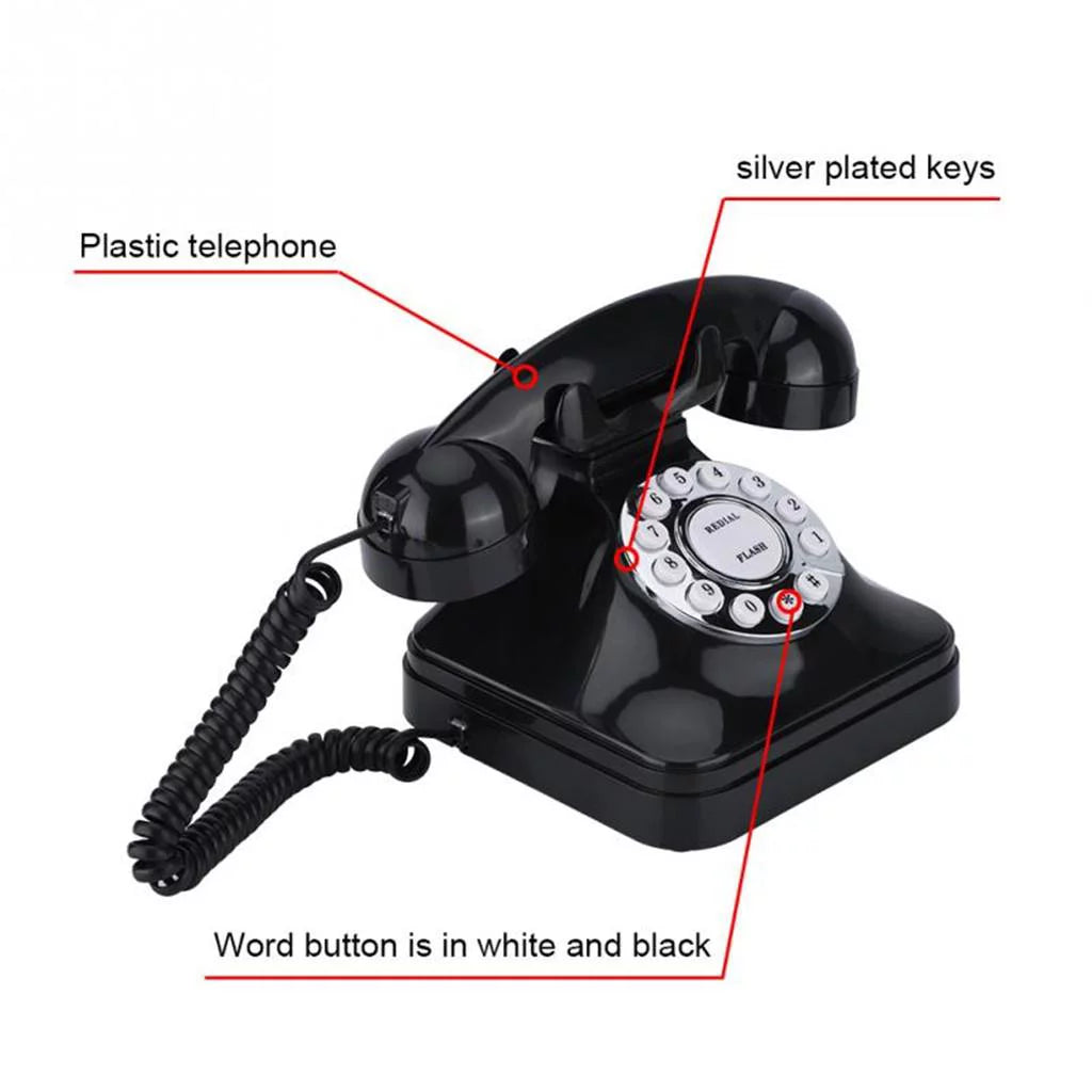 Corded Desk Phone with Button Dialing F725