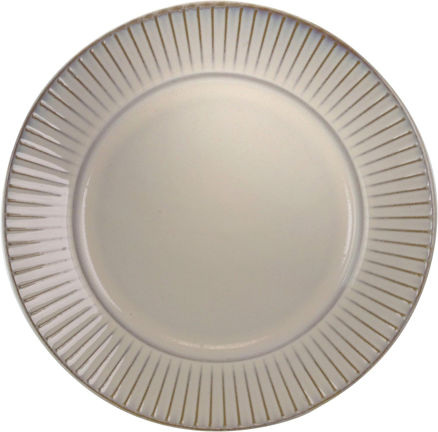 Contemporary Round Stoneware Dinnerware Set, 16 Piece, White Z3526