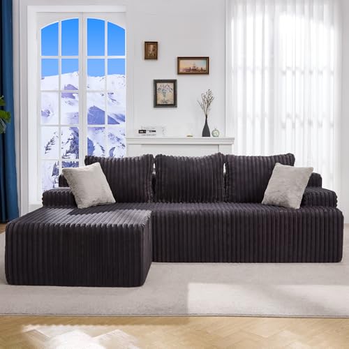 Modular L-Shape Sectional Sofa with Oversized Chaise A47792
