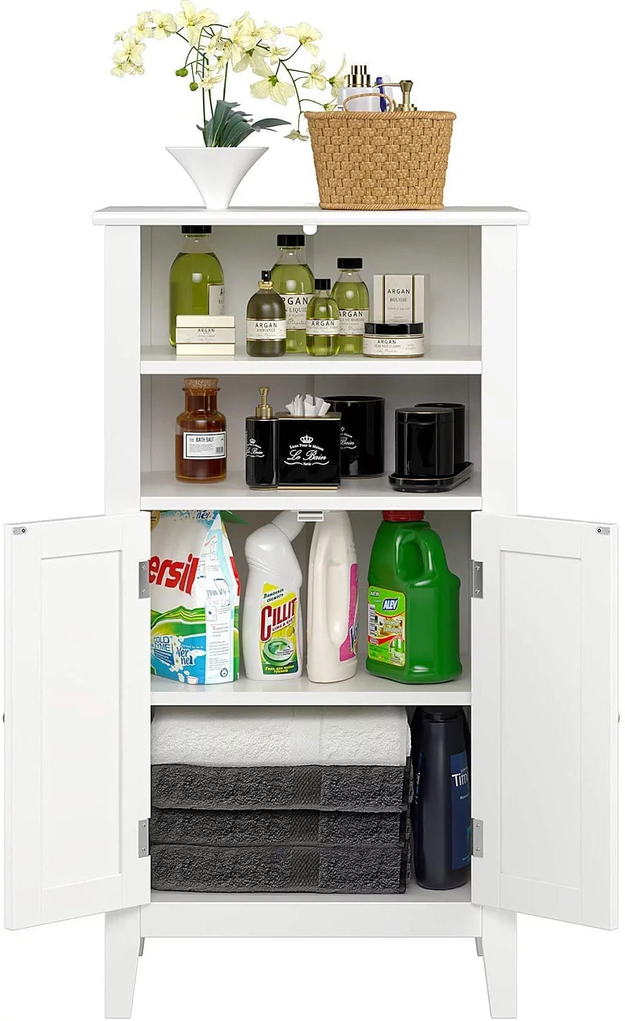 Bathroom Storage Cabinet with 2 Doors, White K962