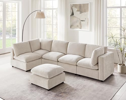 Modular Sectional Sofa with Ottoman for Small Apartments G42700