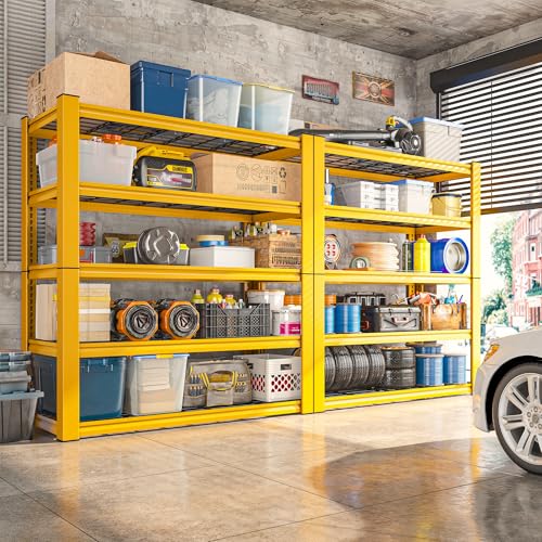 Heavy Duty Metal Shelving 5 Tier Adjustable Storage Shelves, 72" H x 35.5" W x 16" D, Black D96275