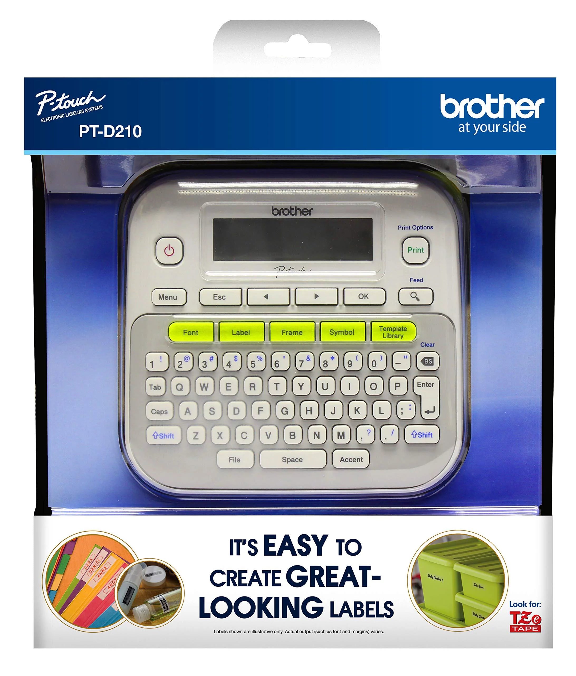 Label Maker with One-Touch Keys, White U56789