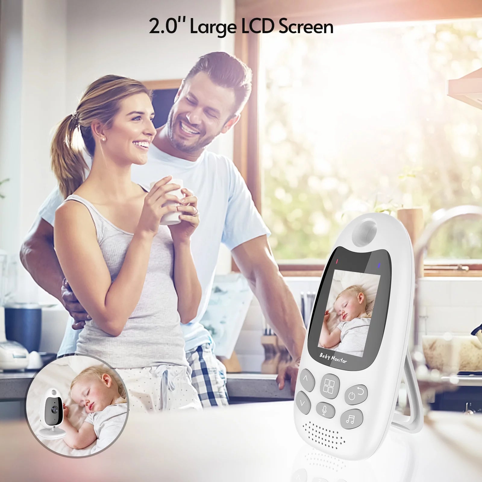Wireless Monitor with 2.0 Inch LCD Screen W821
