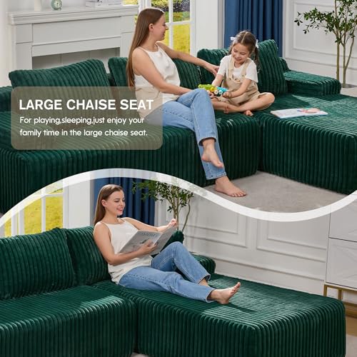 Modular L-Shape Sectional Sofa with Oversized Chaise A47792