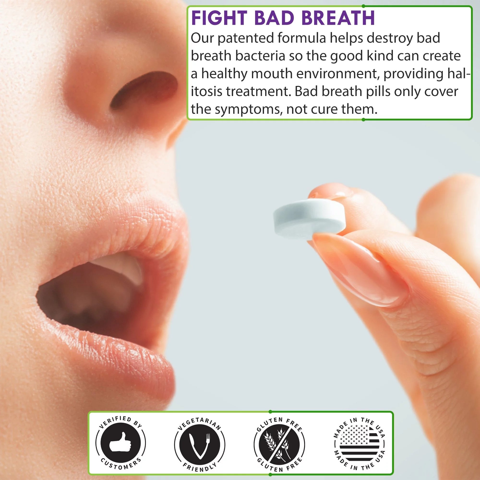 Dissolvable Oral Probiotic Tablets, Dairy Free V785
