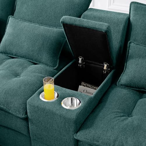 Modular Sectional Sofa with Ottoman, U-Shaped Lounge Couch H930