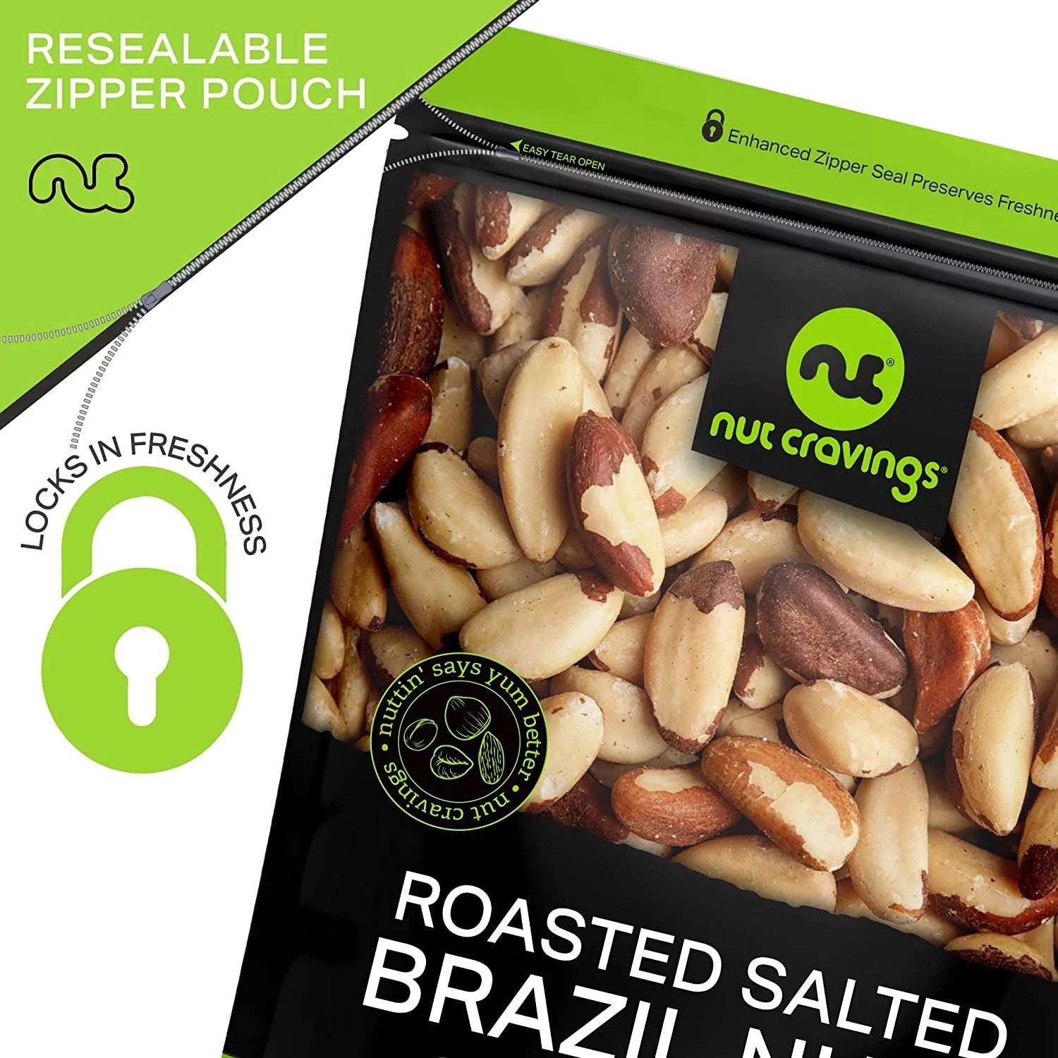 Raw Brazil Nuts In Shell, Whole 32oz G576875