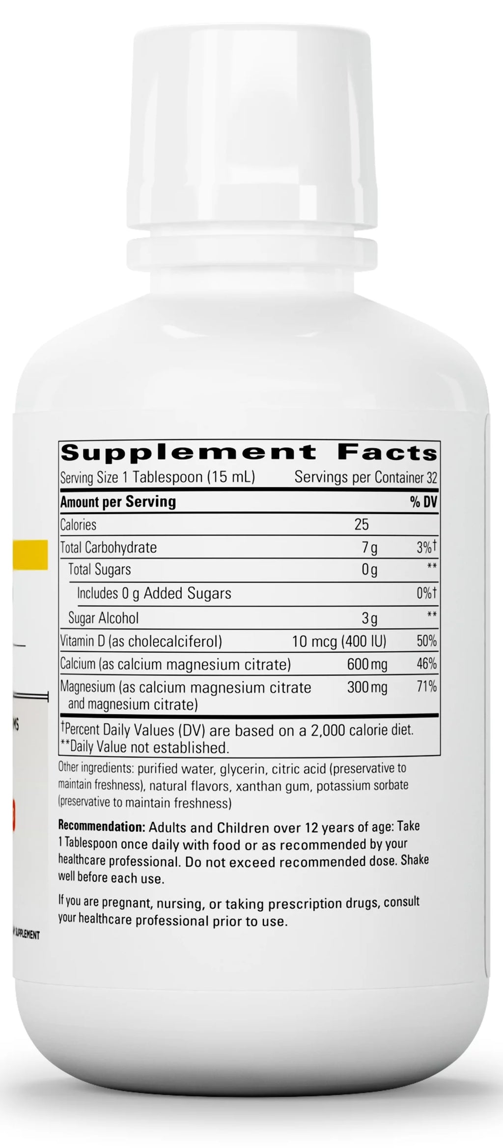 Liquid Calcium Magnesium with Vitamin D, Orange Vanilla, 16 fl oz F24258