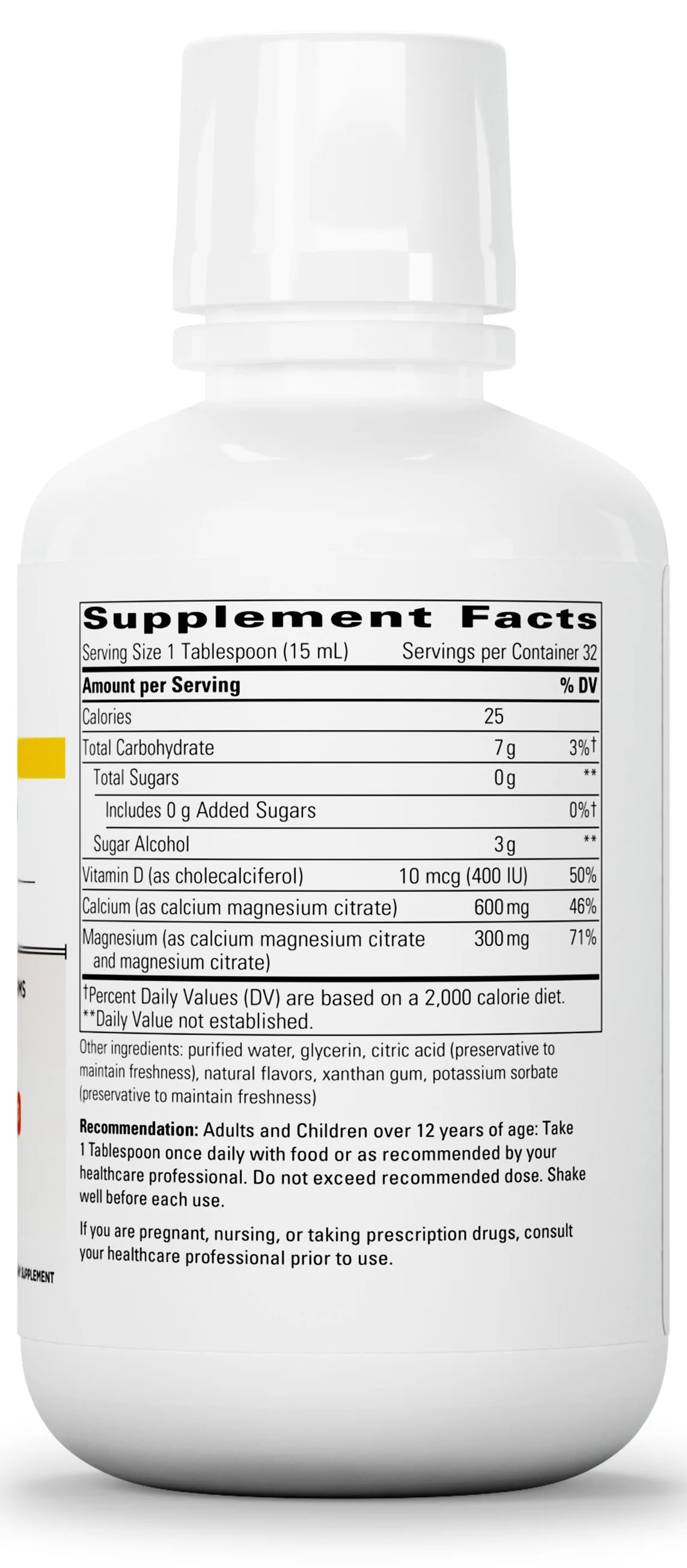 Liquid Calcium Magnesium with Vitamin D, Orange Vanilla, 16 fl oz F24258
