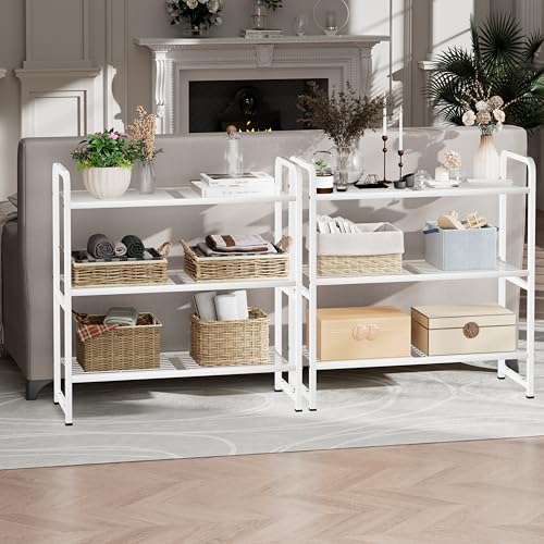 Heavy Duty Metal Wire Shelving Unit, 3 Tier, Stackable Storage Rack C875
