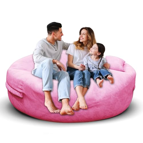 Bean Bag Chair for Adults 3FT, Soft Removable Cover, Light Gray X3039