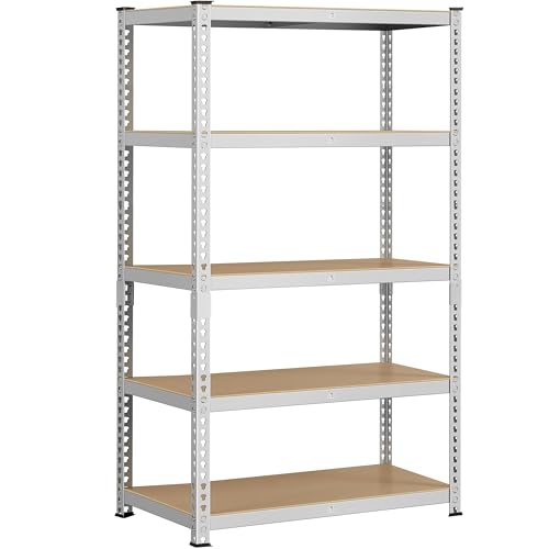 5-Tier Adjustable Metal Shelving Unit for Garage, Pantry, and Warehouse M7734