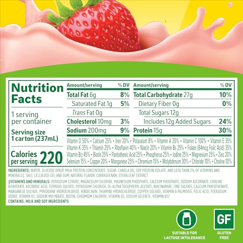 High Protein Ready-to-Drink French Vanilla, 8 FL OZ Carton (Pack of 24) T239