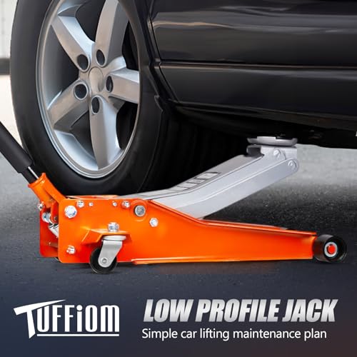 Low Profile Floor Jack with Dual Pistons for Cars & SUVs R835042