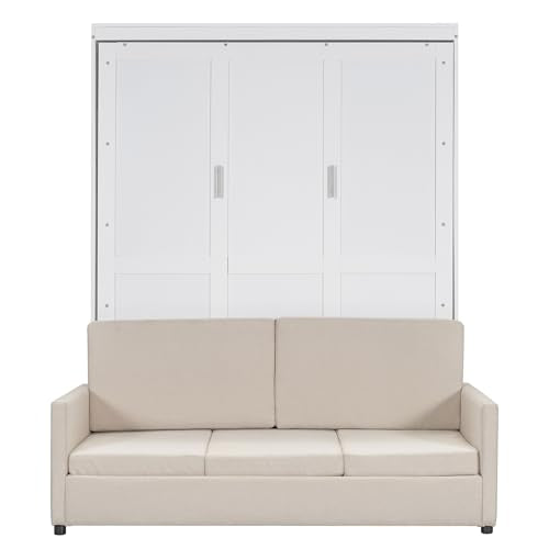 Queen Size Murphy Wall Bed with Cushion and Sofa R335677