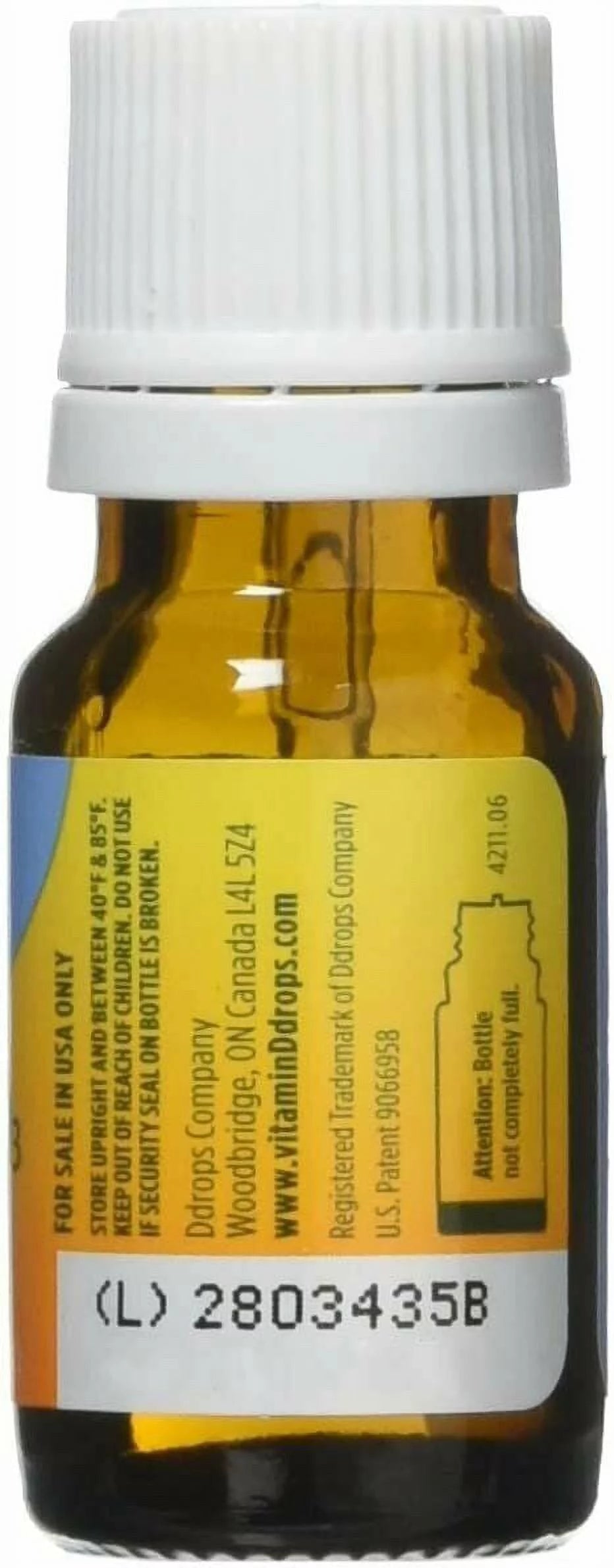 Baby Liquid Vitamin D3 400 IU 90 Drops, 4 Pack C33480