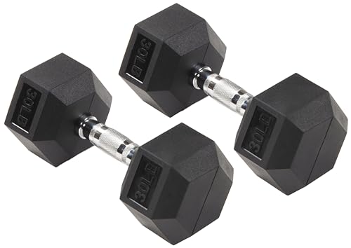 Rubber Encased Hex Dumbbell U6117