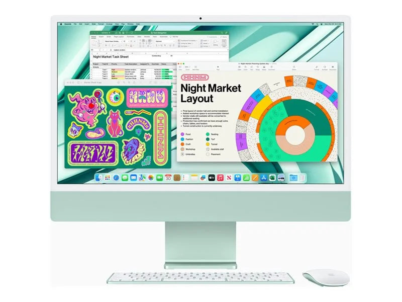 iMac 24-inch 4.5K Retina display, M3 chip, 8GB RAM, 256GB SSD T183