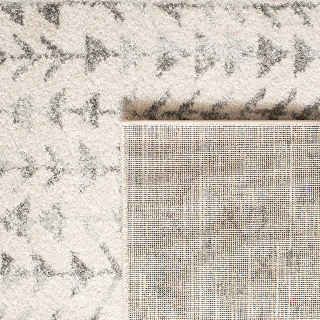 Moroccan Geometric Area Rug, Ivory/Grey, 8' x 10' R841