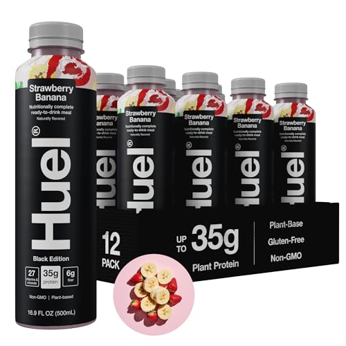 Chocolate Meal Replacement Drink, High Protein, Plant Based, 16.9 Fl Oz (12 Pack) T510
