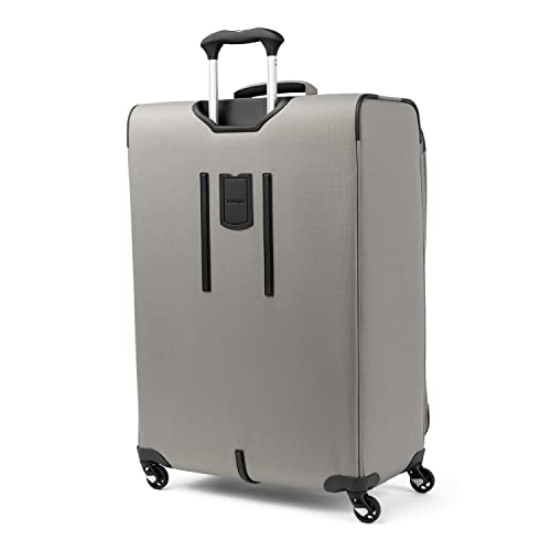Softside Expandable Carry-On Luggage with 4 Spinner Wheels, Lightweight Suitcase H323