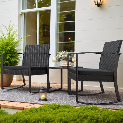 Outdoor Bistro Set 3 Piece with Cushions and Table C662