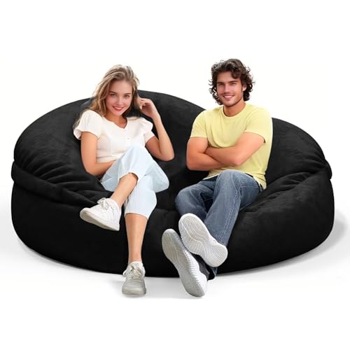 Bean Bag Chair for Adults 3FT, Soft Removable Cover, Light Gray X3039