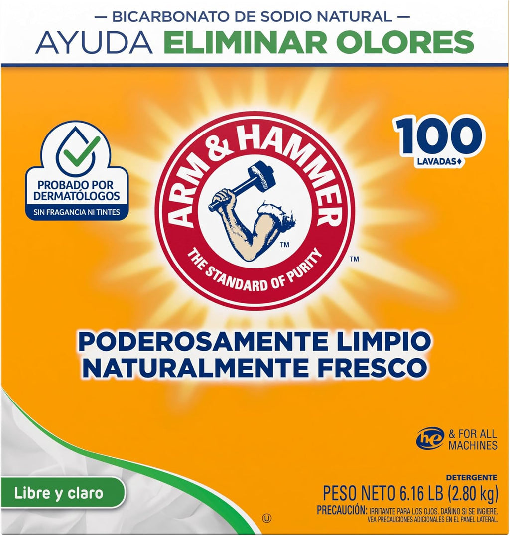Laundry Detergent Powder, Perfume & Dye Free, 100 Loads P52014