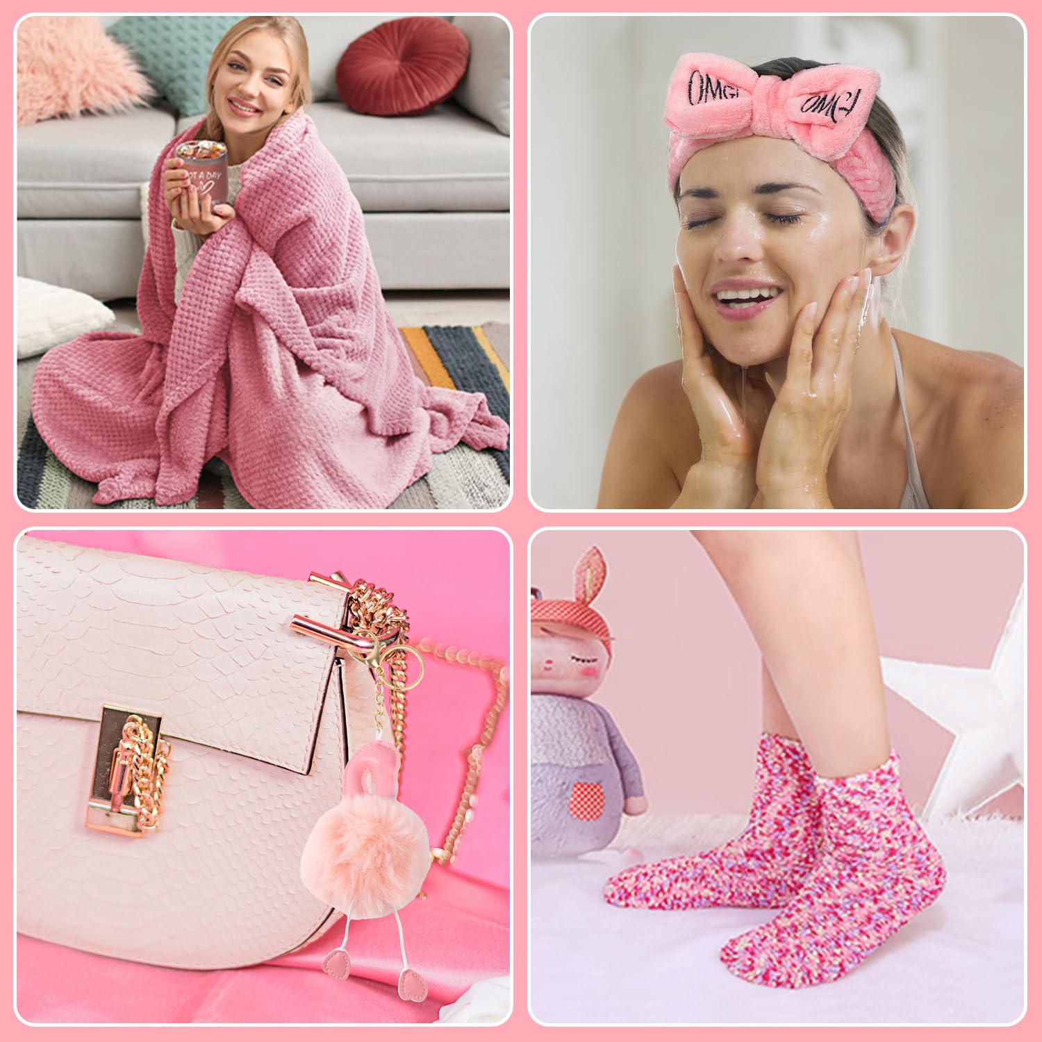 Pink Gift Box for Women Self Care Care Package D353