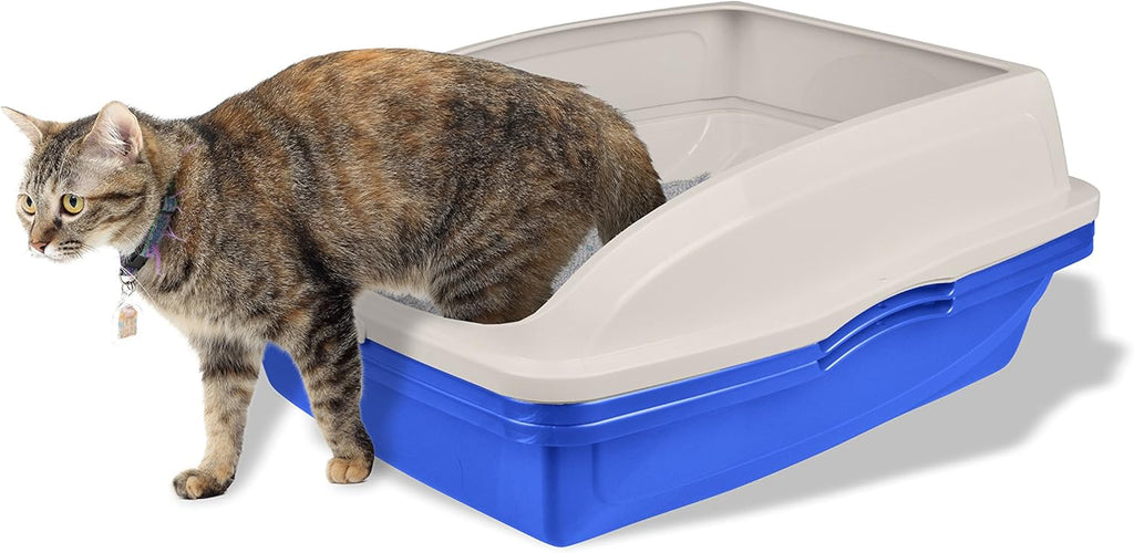 Large Sifting Cat Litter Box with Frame, High Sided N2625